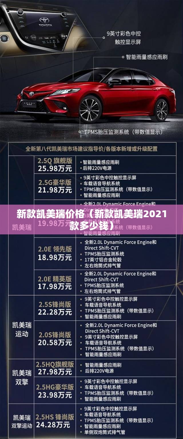 新款凯美瑞价格(新款凯美瑞2021款多少钱) 新款凯美瑞价格(新款凯美瑞2021款多少钱)