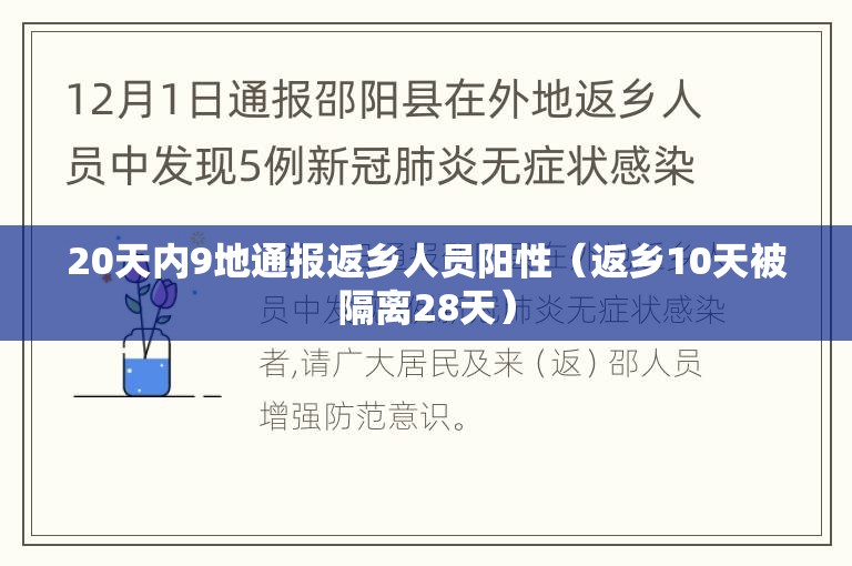20天内9地通报返乡人员阳性(返乡10天被隔离28天) 20天内9地通报返乡人员阳性(返乡10天被隔离28天)