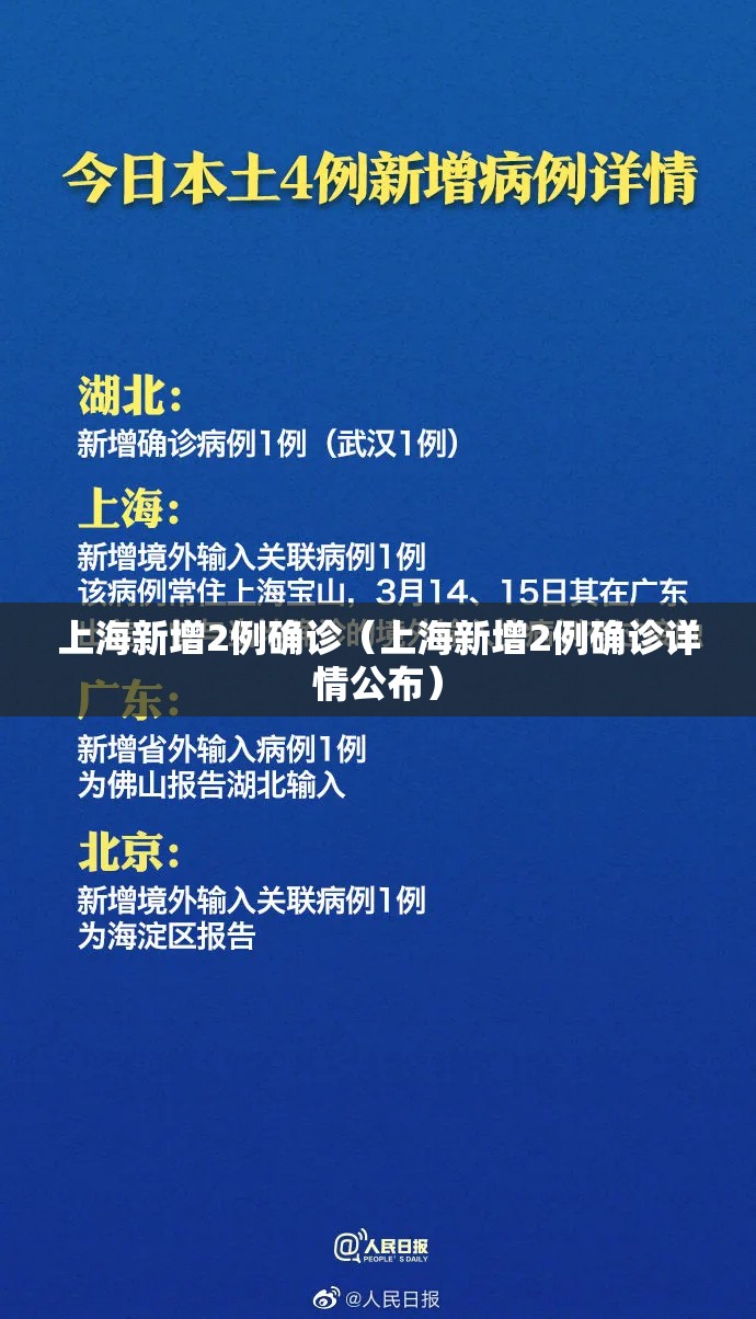 上海新增2例确诊(上海新增2例确诊详情公布) 上海新增2例确诊(上海新增2例确诊详情公布)
