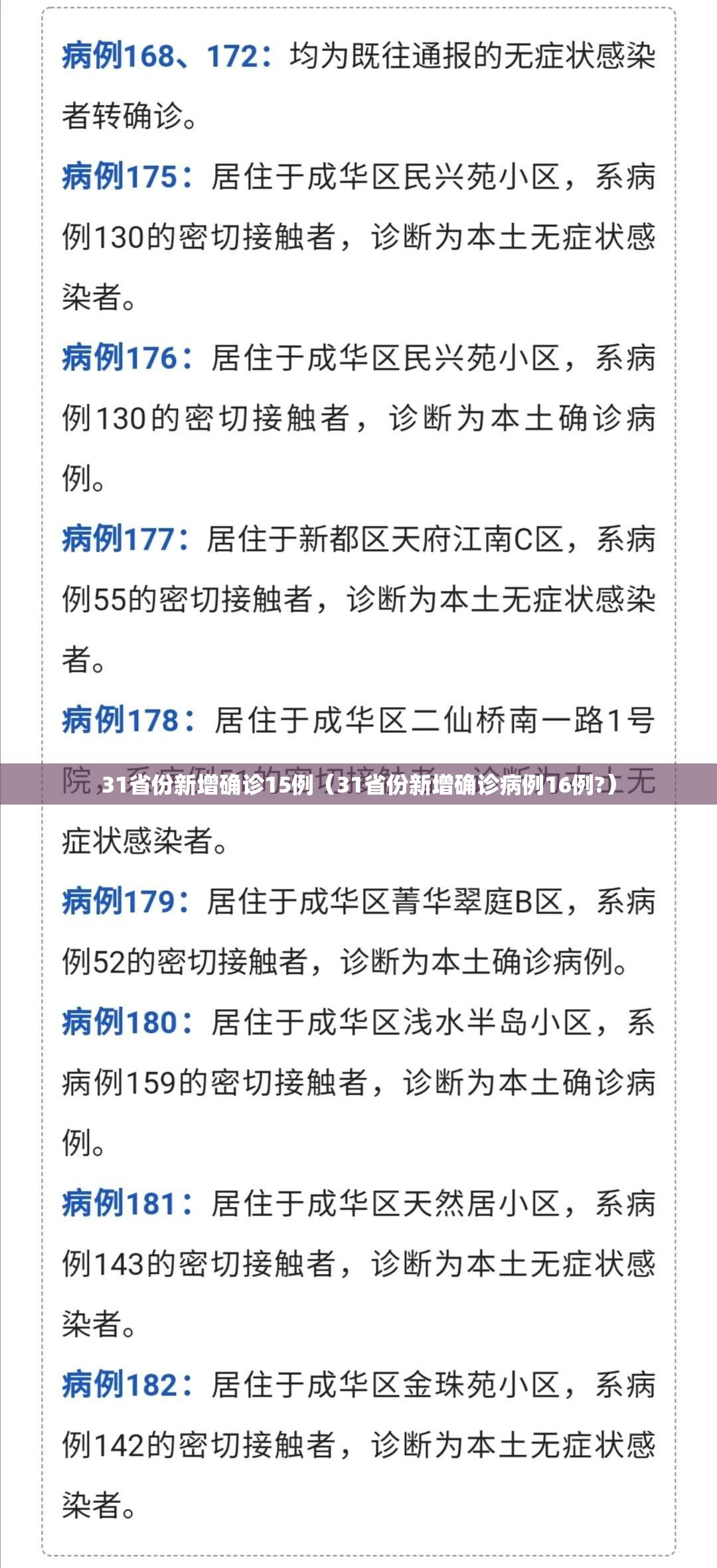 31省份新增确诊15例(31省份新增确诊病例16例?) 31省份新增确诊15例(31省份新增确诊病例16例?)