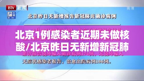 北京1例感染者近期未做核酸/北京昨日无新增新冠肺炎确诊病例 北京1例感染者近期未做核酸/北京昨日无新增新冠肺炎确诊病例
