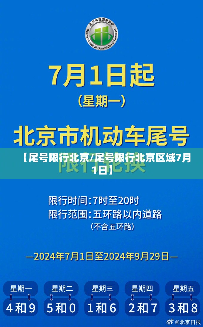 【尾号限行北京/尾号限行北京区域7月1日】 【尾号限行北京/尾号限行北京区域7月1日】