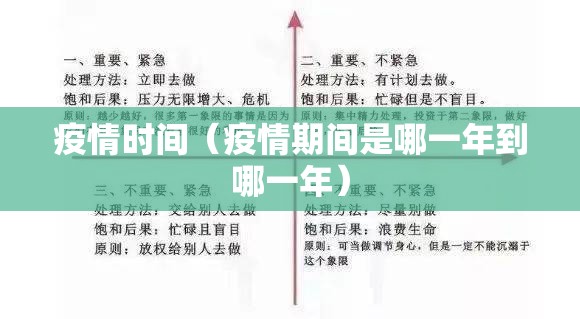 疫情时间(疫情期间是哪一年到哪一年) 疫情时间(疫情期间是哪一年到哪一年)