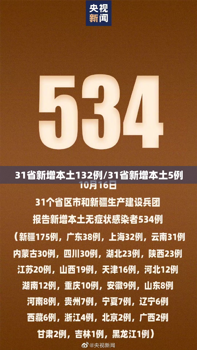 31省新增本土132例/31省新增本土5例 31省新增本土132例/31省新增本土5例
