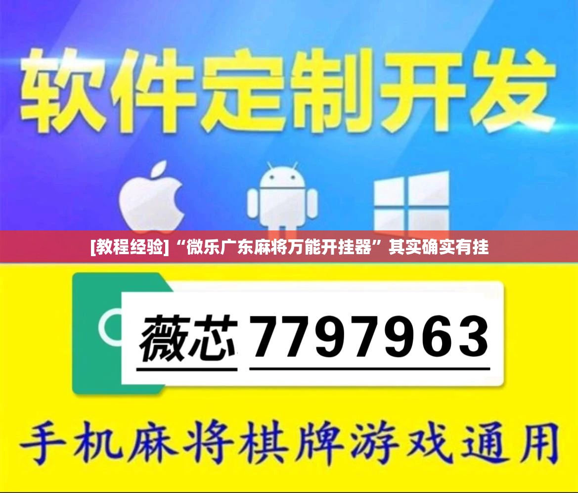 [教程经验]“微乐广东麻将万能开挂器”其实确实有挂