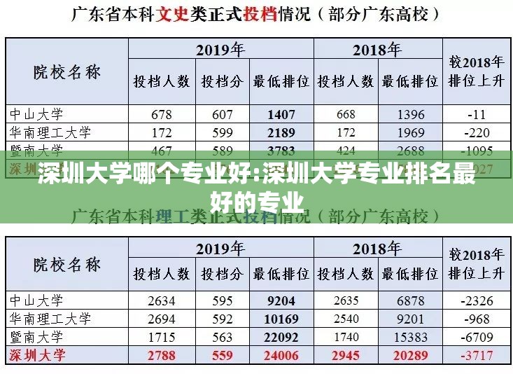 深圳大学哪个专业好:深圳大学专业排名最好的专业