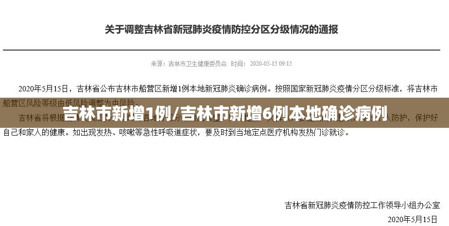 吉林市新增1例/吉林市新增6例本地确诊病例