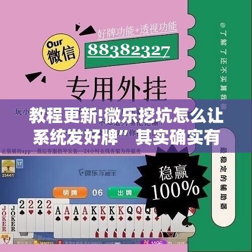 教程更新!微乐挖坑怎么让系统发好牌	”其实确实有挂