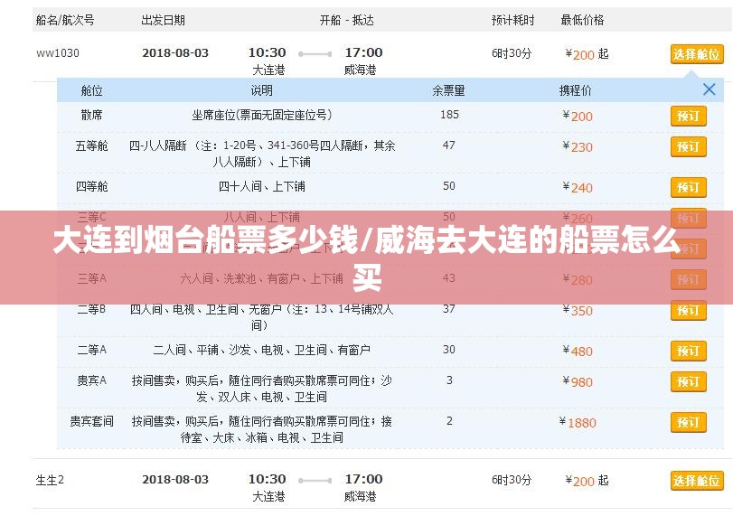 大连到烟台船票多少钱/威海去大连的船票怎么买 大连到烟台船票多少钱/威海去大连的船票怎么买