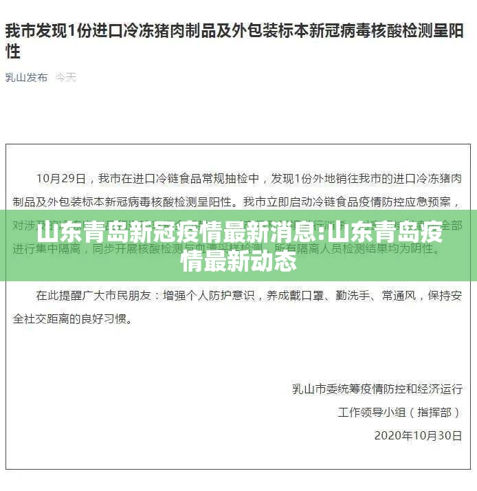 山东青岛新冠疫情最新消息:山东青岛疫情最新动态 山东青岛新冠疫情最新消息:山东青岛疫情最新动态