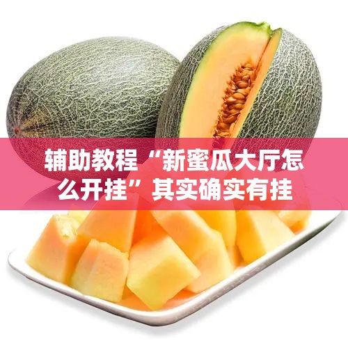 辅助教程“新蜜瓜大厅怎么开挂”其实确实有挂