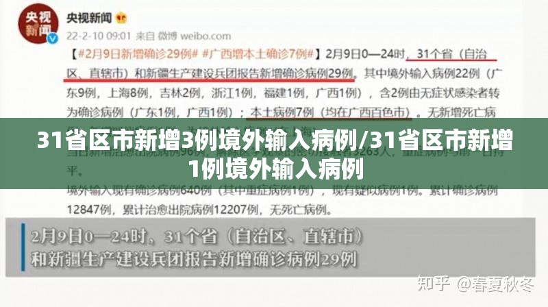 31省区市新增3例境外输入病例/31省区市新增1例境外输入病例