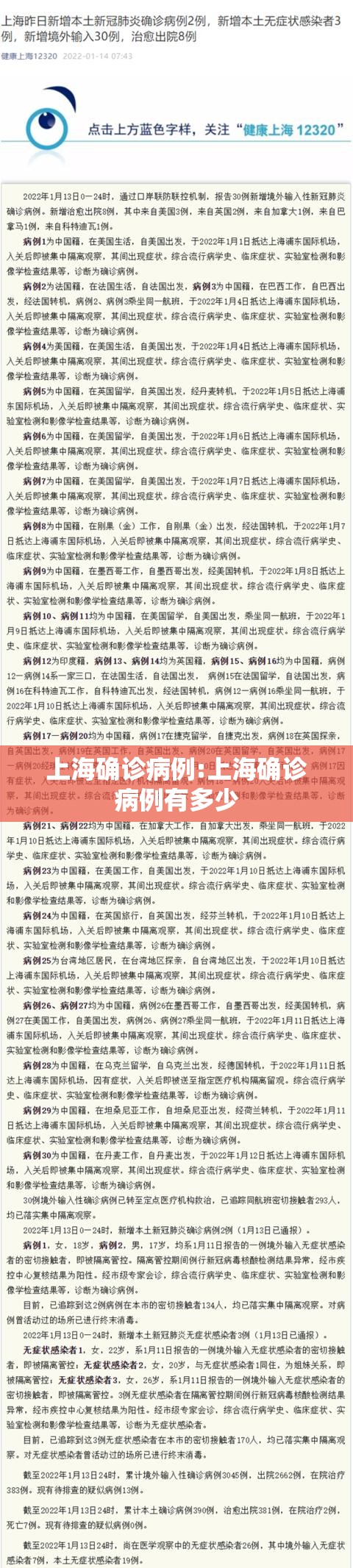 上海确诊病例:上海确诊病例有多少 上海确诊病例:上海确诊病例有多少