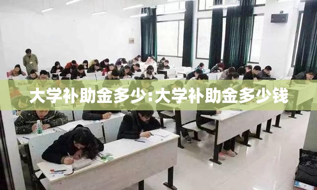 大学补助金多少:大学补助金多少钱