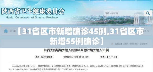 【31省区市新增确诊45例,31省区市新增55例确诊】 【31省区市新增确诊45例,31省区市新增55例确诊】