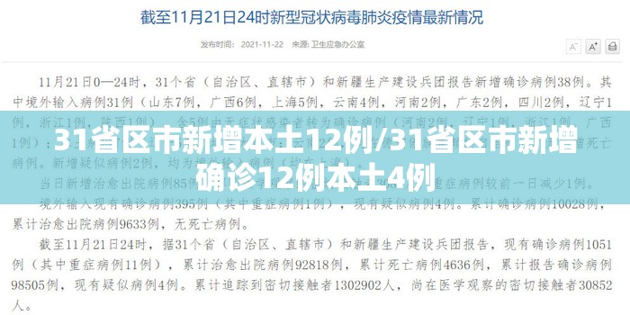 31省区市新增本土12例/31省区市新增确诊12例本土4例
