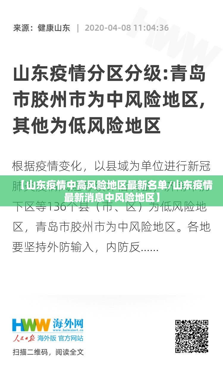 【山东疫情中高风险地区最新名单/山东疫情最新消息中风险地区】 【山东疫情中高风险地区最新名单/山东疫情最新消息中风险地区】
