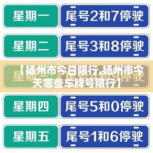 【扬州市今日限行,扬州市今天哪些车牌号限行】