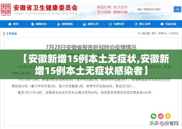 【安徽新增15例本土无症状,安徽新增15例本土无症状感染者】
