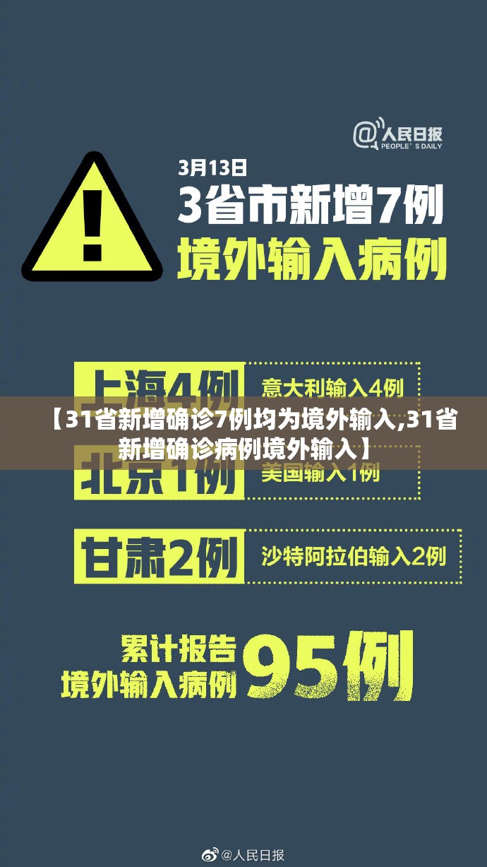 【31省新增确诊7例均为境外输入,31省新增确诊病例境外输入】