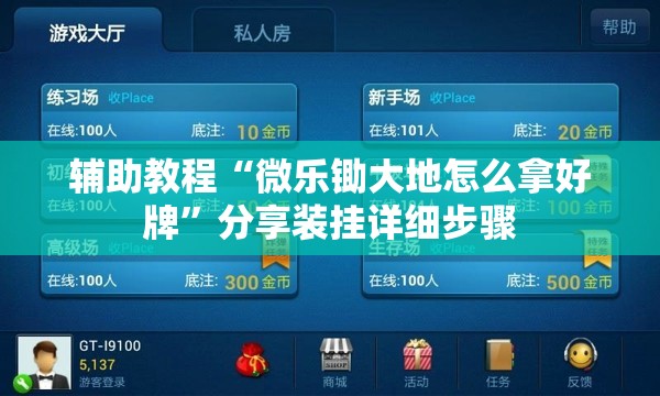 辅助教程“微乐锄大地怎么拿好牌	”分享装挂详细步骤
