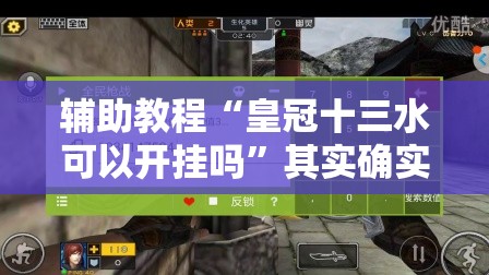辅助教程“皇冠十三水可以开挂吗”其实确实有挂