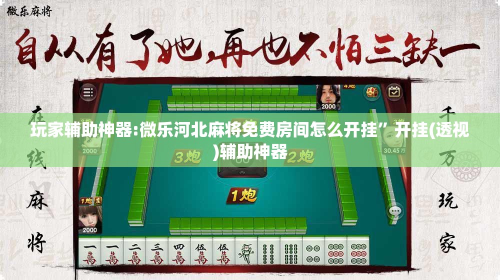 玩家辅助神器:微乐河北麻将免费房间怎么开挂”开挂(透视)辅助神器