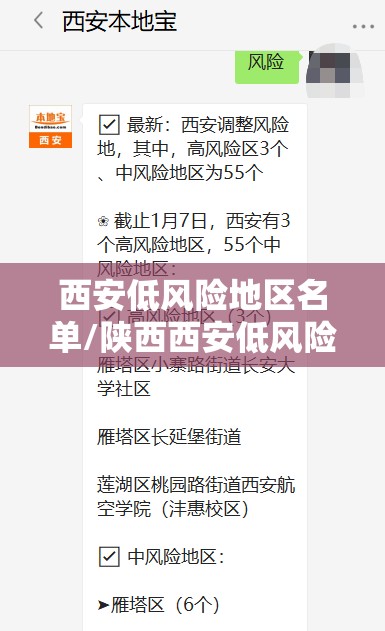 西安低风险地区名单/陕西西安低风险地区 西安低风险地区名单/陕西西安低风险地区