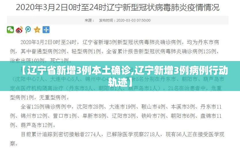 【辽宁省新增3例本土确诊,辽宁新增3例病例行动轨迹】