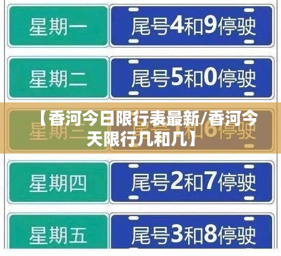 【香河今日限行表最新/香河今天限行几和几】 【香河今日限行表最新/香河今天限行几和几】