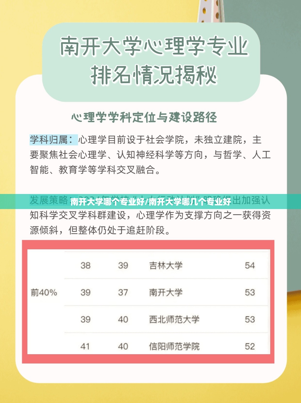 南开大学哪个专业好/南开大学哪几个专业好 南开大学哪个专业好/南开大学哪几个专业好