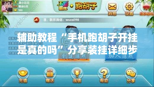 辅助教程“手机跑胡子开挂是真的吗”分享装挂详细步骤