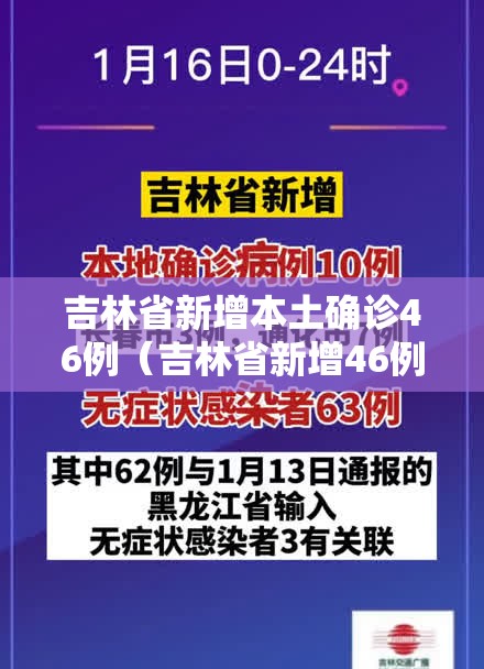 吉林省新增本土确诊46例(吉林省新增46例确诊7例无症状) 吉林省新增本土确诊46例(吉林省新增46例确诊7例无症状)