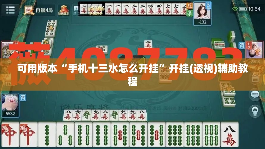 可用版本“手机十三水怎么开挂	”开挂(透视)辅助教程