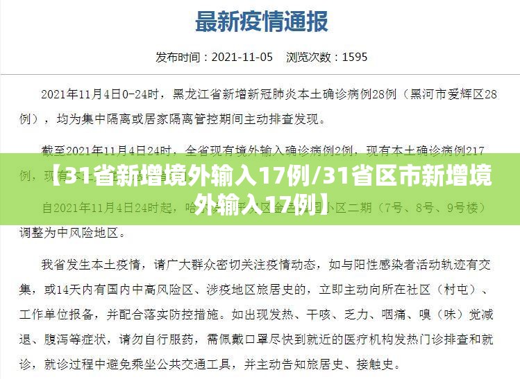 【31省新增境外输入17例/31省区市新增境外输入17例】 【31省新增境外输入17例/31省区市新增境外输入17例】