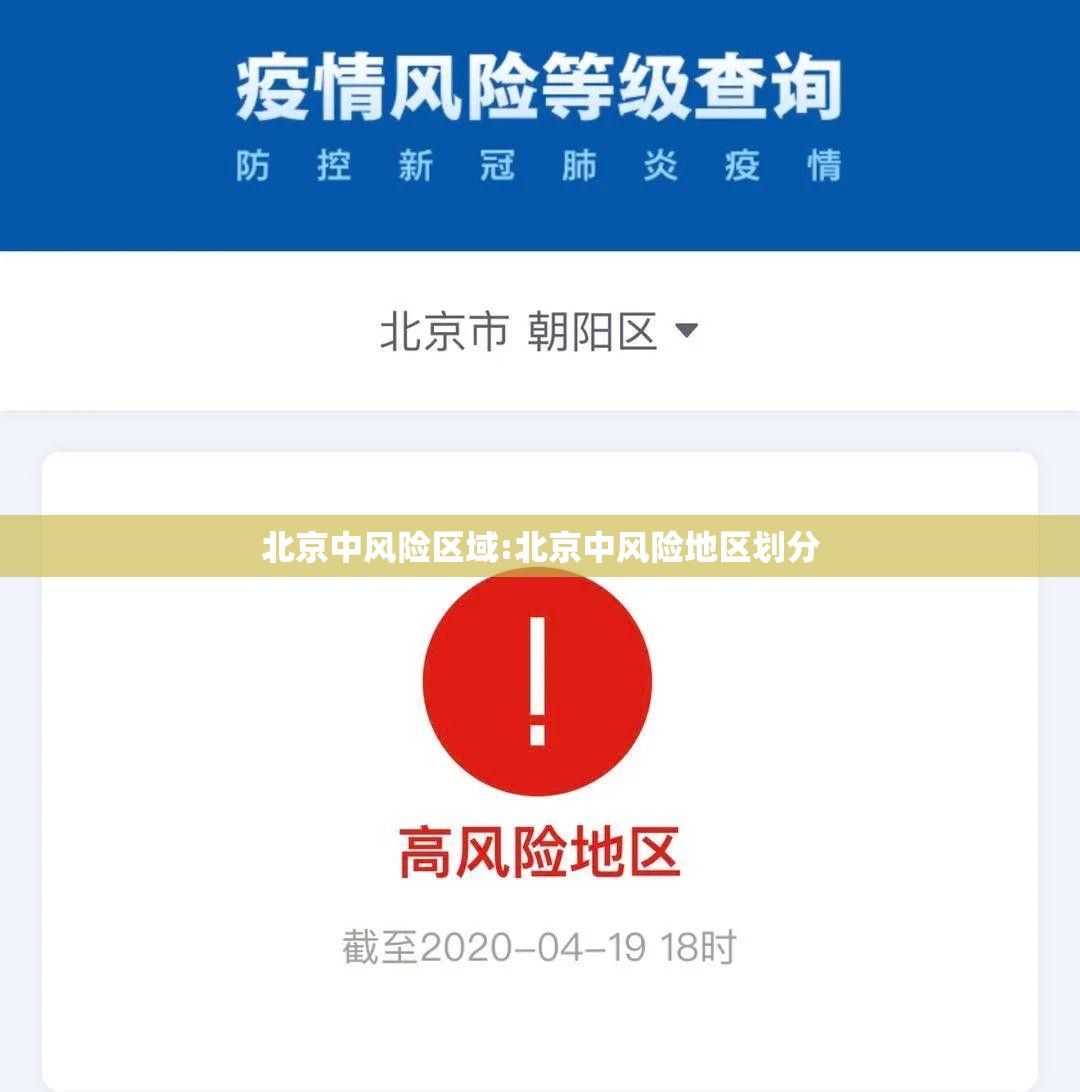 北京中风险区域:北京中风险地区划分 北京中风险区域:北京中风险地区划分