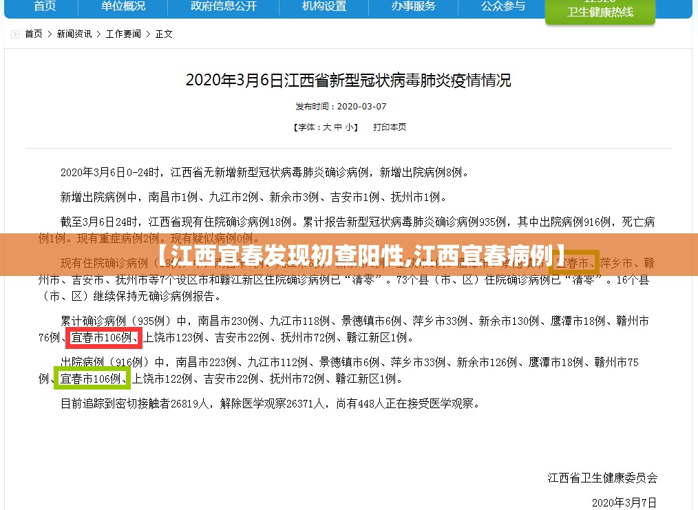 【江西宜春发现初查阳性,江西宜春病例】 【江西宜春发现初查阳性,江西宜春病例】