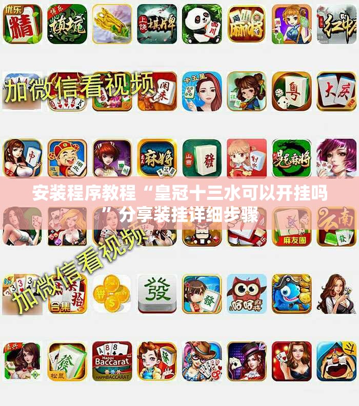 安装程序教程“皇冠十三水可以开挂吗	”分享装挂详细步骤
