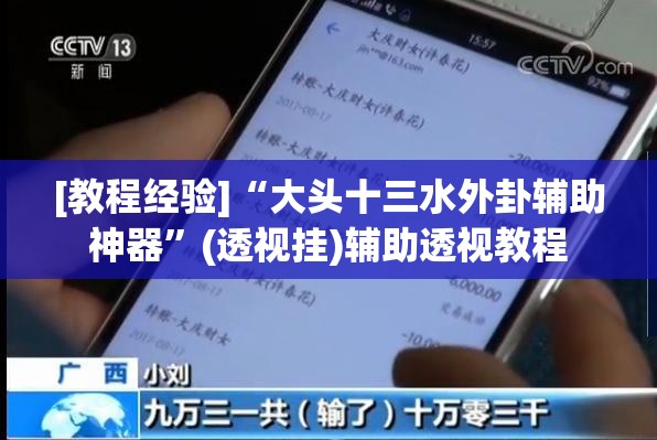 [教程经验]“大头十三水外卦辅助神器”(透视挂)辅助透视教程