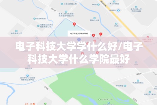 电子科技大学学什么好/电子科技大学什么学院最好