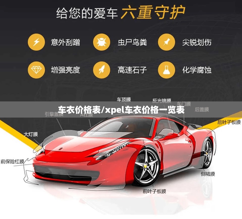 车衣价格表/xpel车衣价格一览表