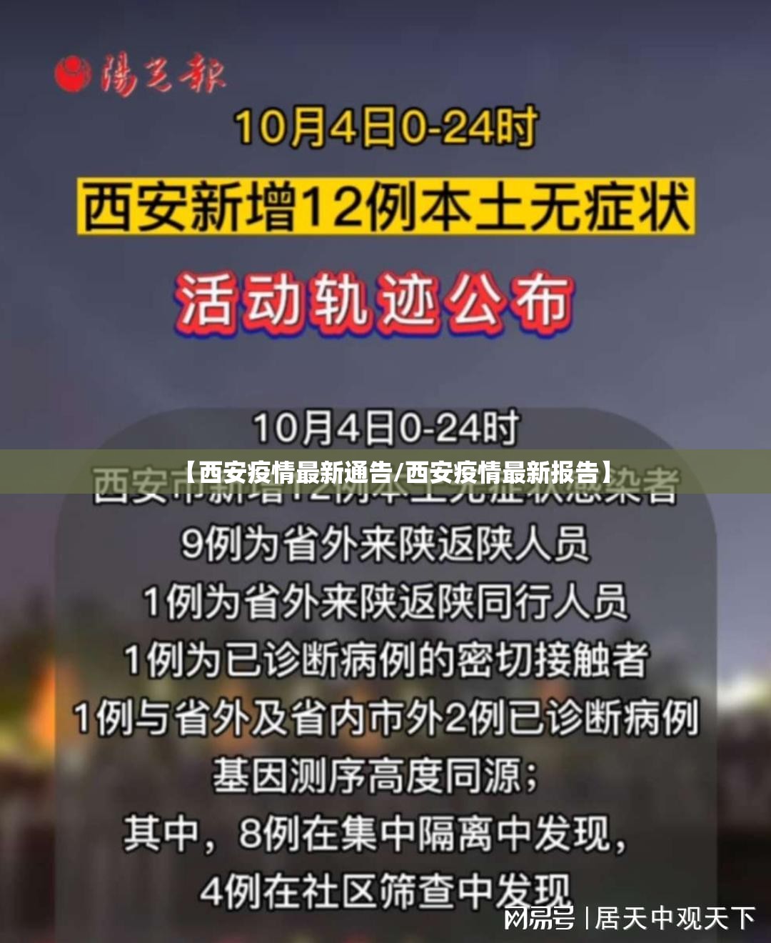 【西安疫情最新通告/西安疫情最新报告】 【西安疫情最新通告/西安疫情最新报告】