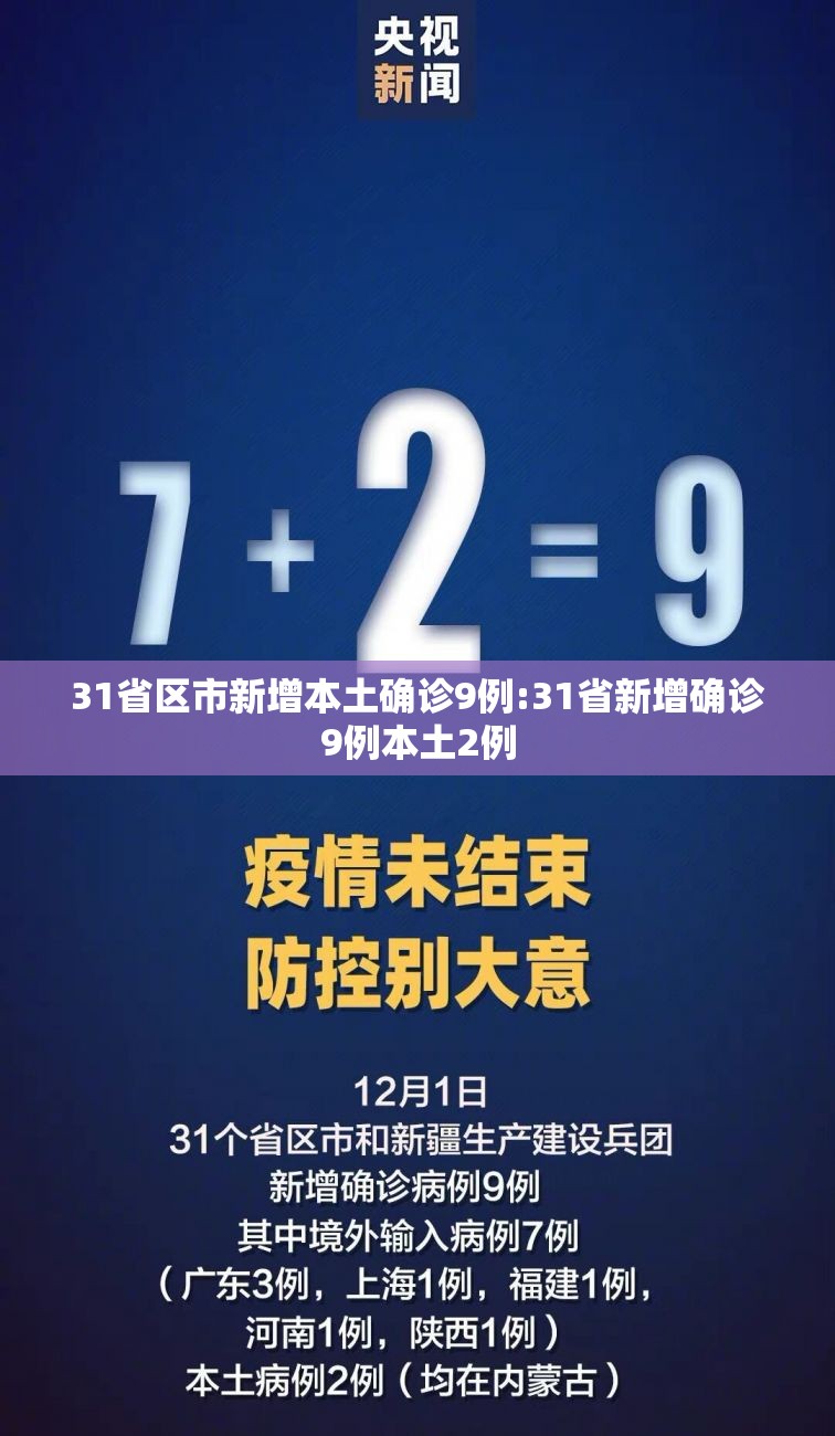 31省区市新增本土确诊9例:31省新增确诊9例本土2例 31省区市新增本土确诊9例:31省新增确诊9例本土2例