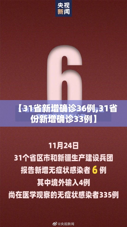 【31省新增确诊36例,31省份新增确诊33例】
