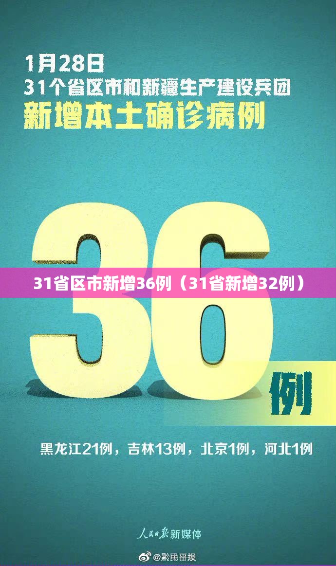 31省区市新增36例（31省新增32例）