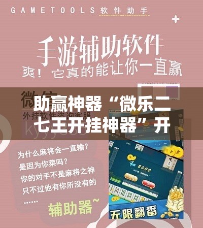助赢神器“微乐二七王开挂神器”开挂辅助脚本+详细开挂安装教程