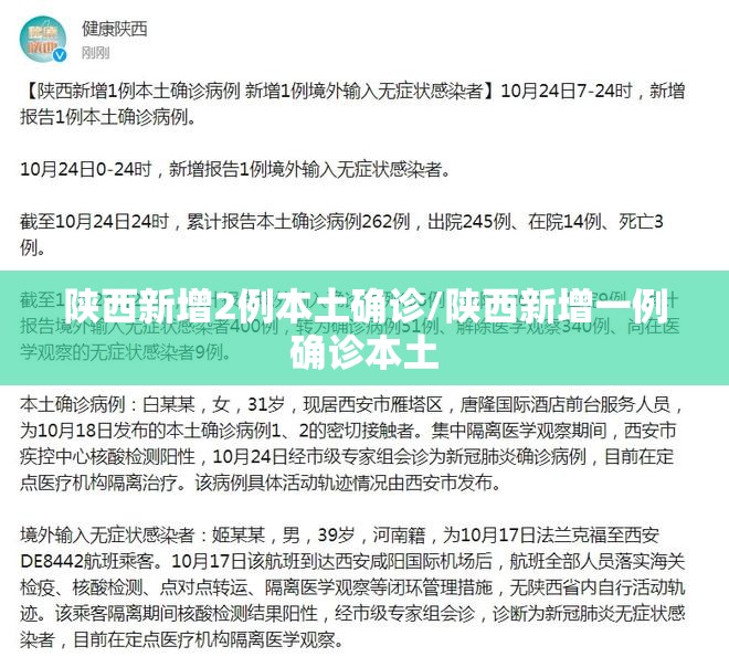 陕西新增2例本土确诊/陕西新增一例确诊本土