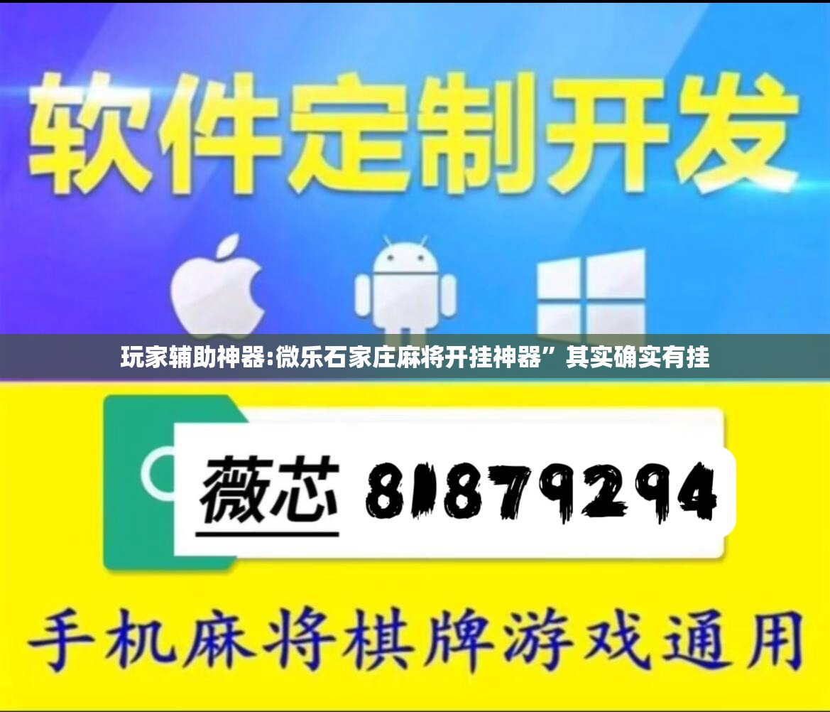 玩家辅助神器:微乐石家庄麻将开挂神器”其实确实有挂