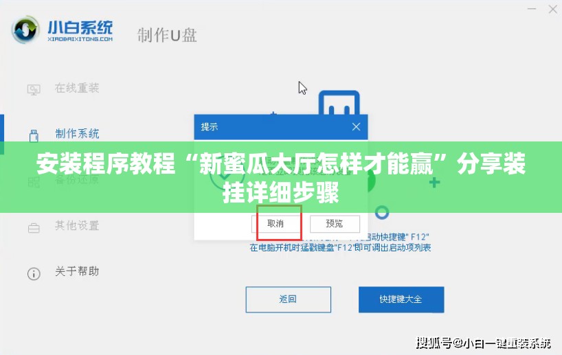 安装程序教程“新蜜瓜大厅怎样才能赢”分享装挂详细步骤