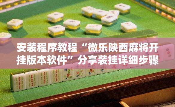 安装程序教程“微乐陕西麻将开挂版本软件”分享装挂详细步骤